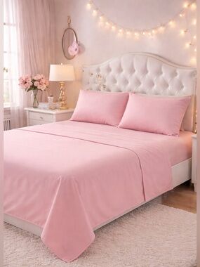 4 PCS Sheet Set Full Size Soft comfortable Perfect for a Cozy Night's Sleep